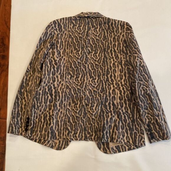 Pam and Gela Ocelot Leopard Blazer Size L - Picture 8 of 11